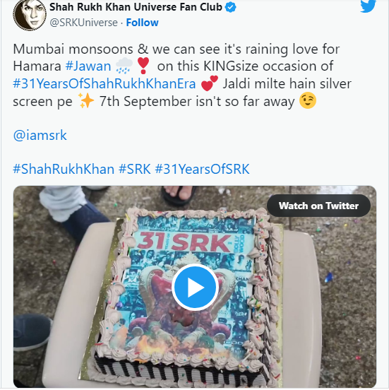 SRK 31 YEARS COMLETION IN INDUSTRY