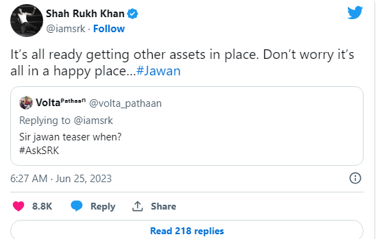 SRK TWEET