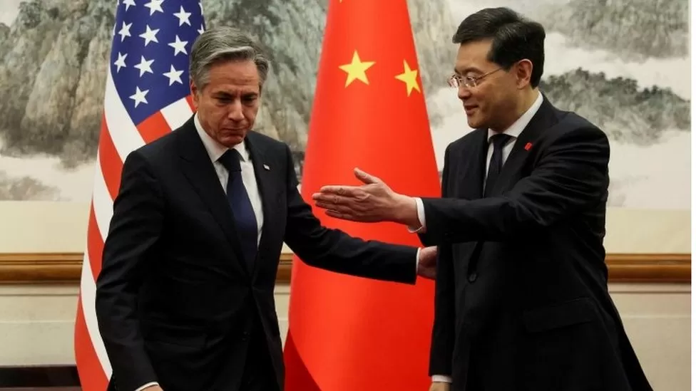 Mr Qin attended a series of events in June