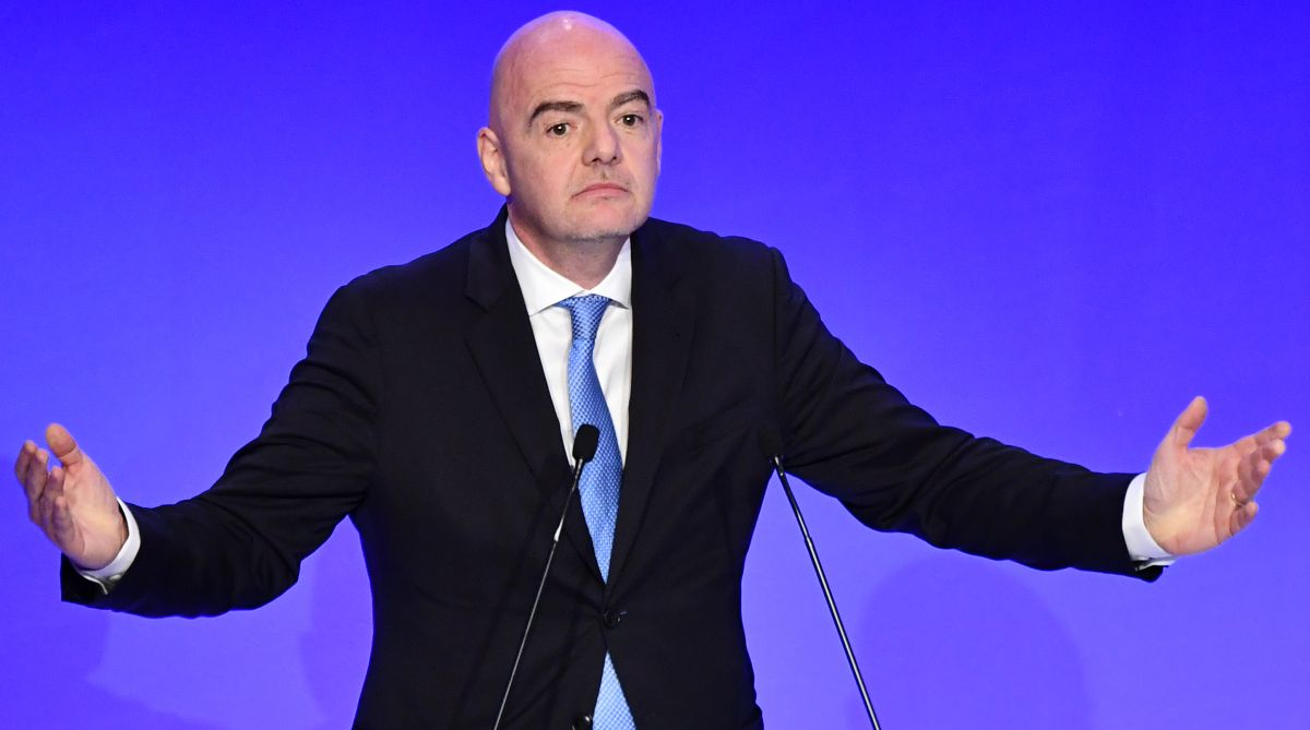 Fifa president Gianni Infantino jokes about Qatar speech