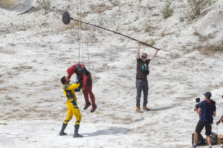 Pulleys and ropes were used to assist in the effects