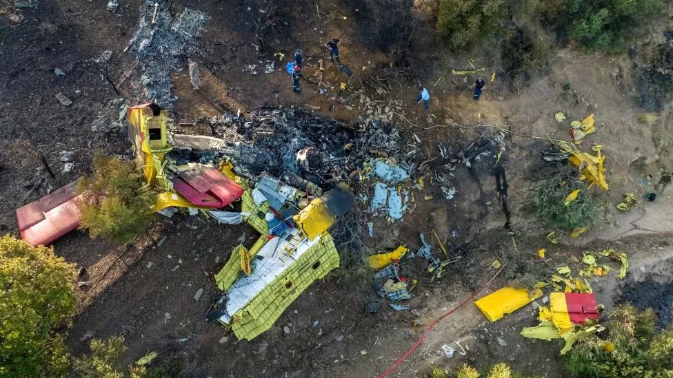 Two pilots die after firefighting plane crashes