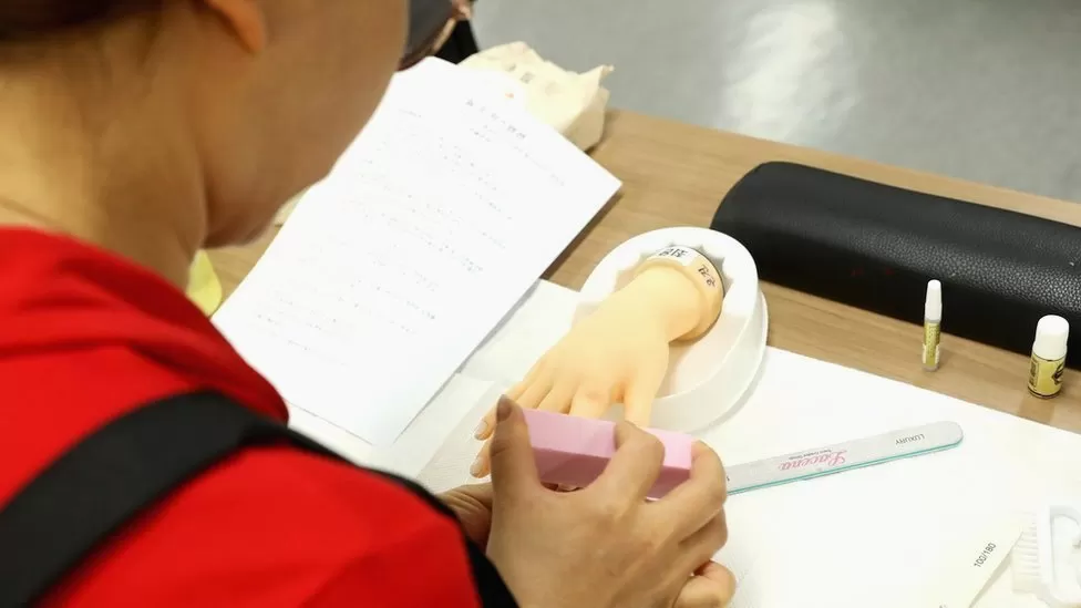 Training in skills like nail and beautician work is also provided at the centre