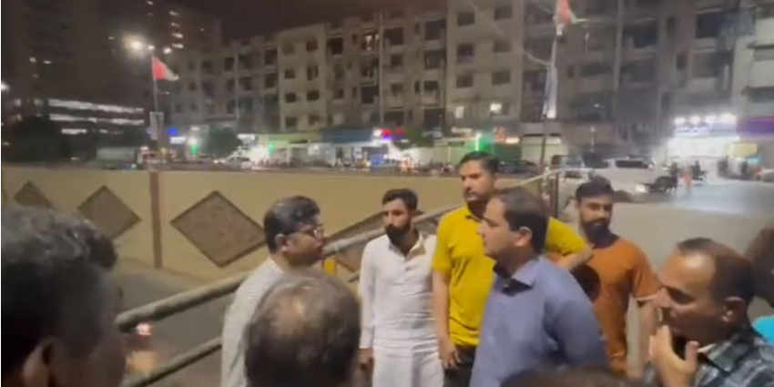 Karachi mayor visits underpasses, inspects drainage machinery