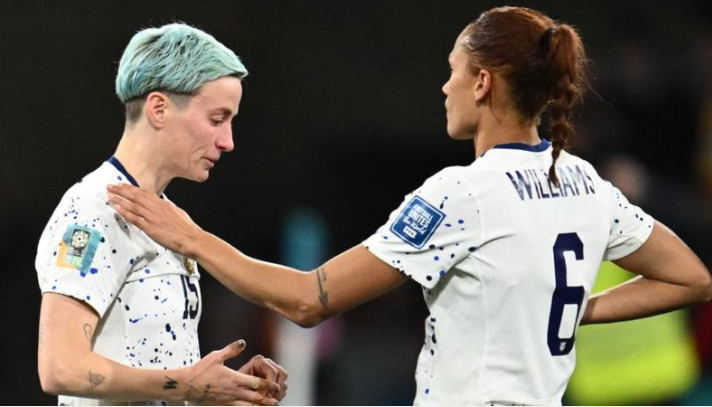 Retiring Megan Rapinoe makes tearful exit as USA bow out