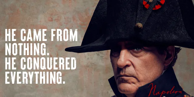 Joaquin Phoenix and Vanessa Kirby portray Napoleon Bonaparte