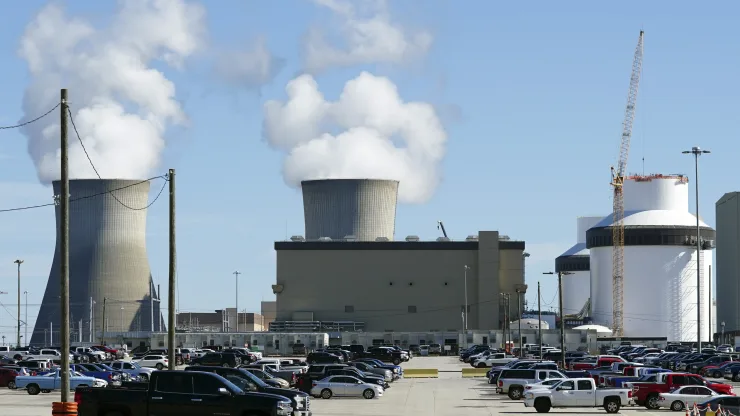 Reactors for Unit 3 and 4 sit at Georgia Power’s Plant Vogtle nuclear power plant