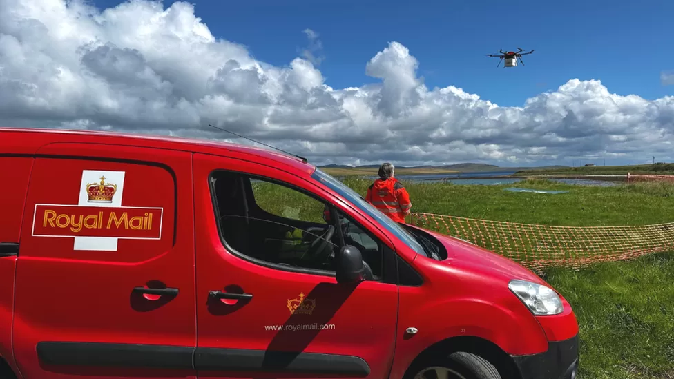 UK’s first drone mail service begins