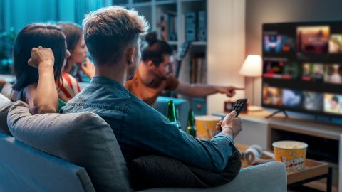 For First time TV and cable makes up less than half of TV viewing