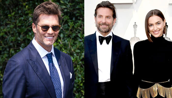 ‘Explosive love triangle’: Irina Shayk using Bradley Cooper.