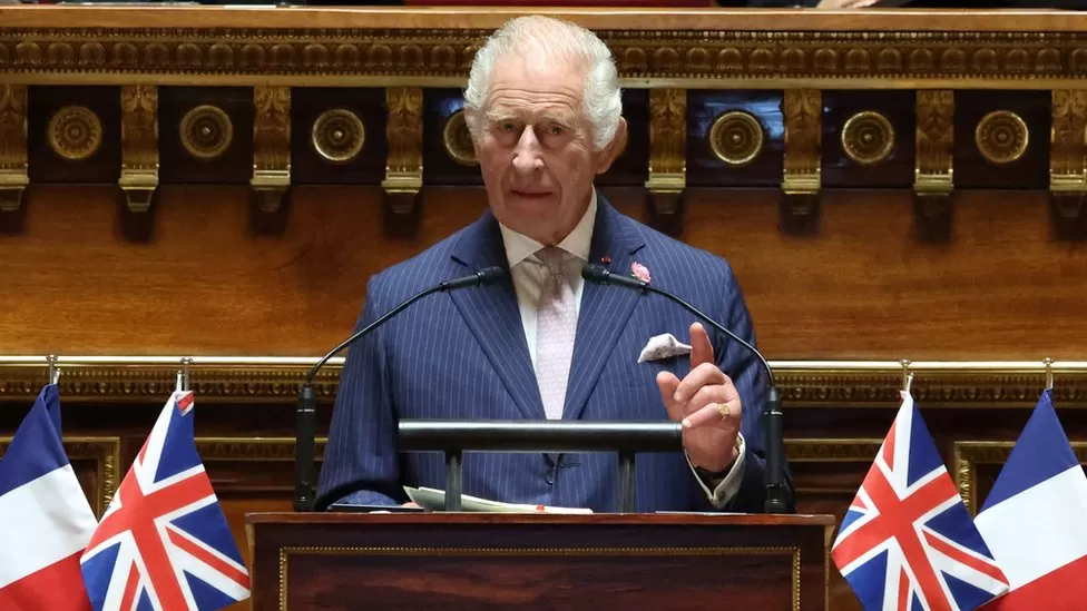 King’s diplomatic speech to French Senate gets standing ovation