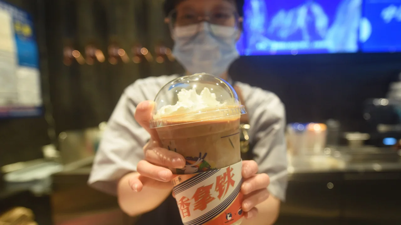Moutai coffee, Luckin is adding the fiery liquor to its lattes