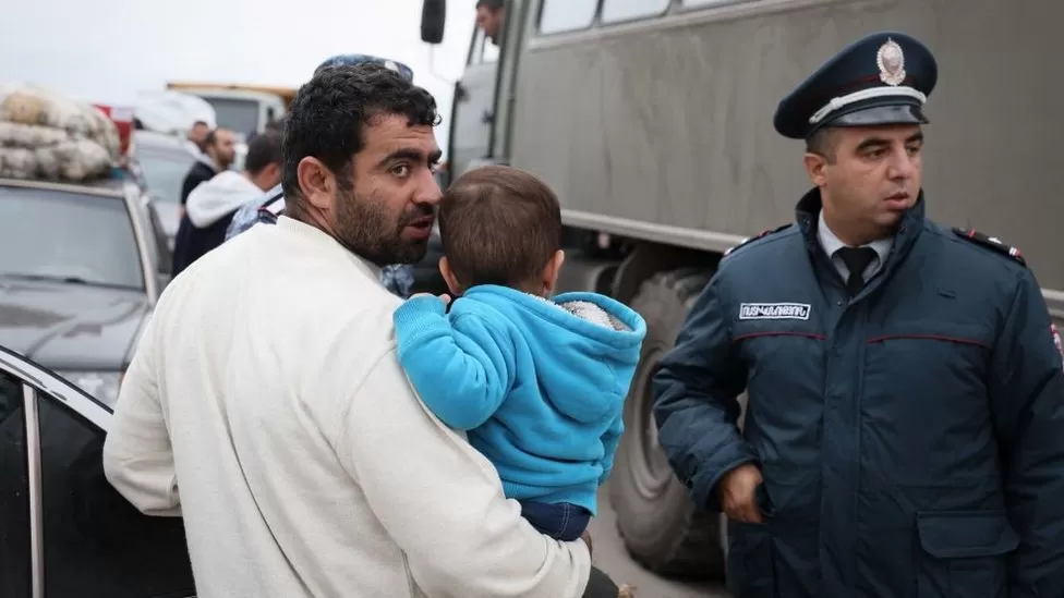 Thousands flee as Armenia says ethnic cleansing under way