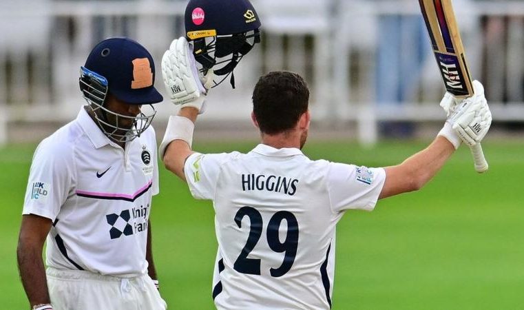 Ryan Higgins century boosts Middlesex survival