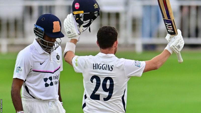 Ryan Higgins century boosts Middlesex survival