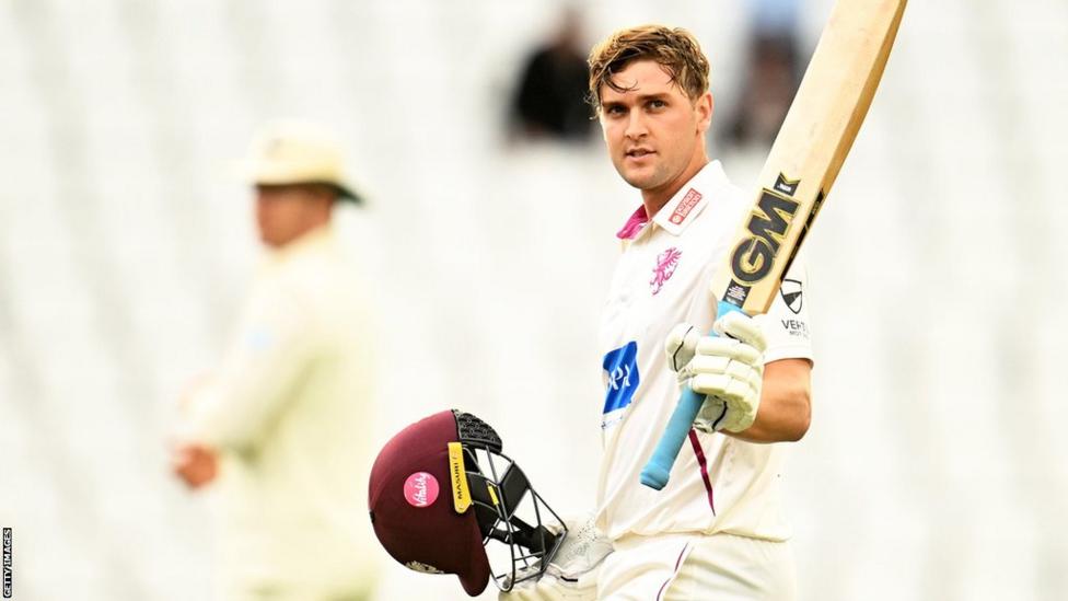 Tom Lammonby hundred helps Somerset end day one