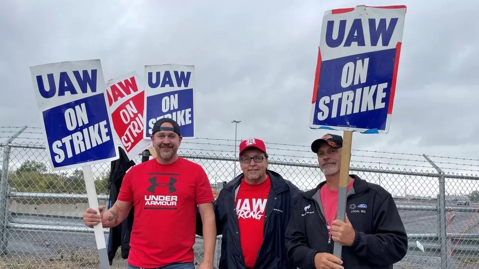Joe Biden makes history by joining UAW picket line