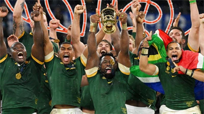 South Africa clinched a record fourth Rugby World Cup