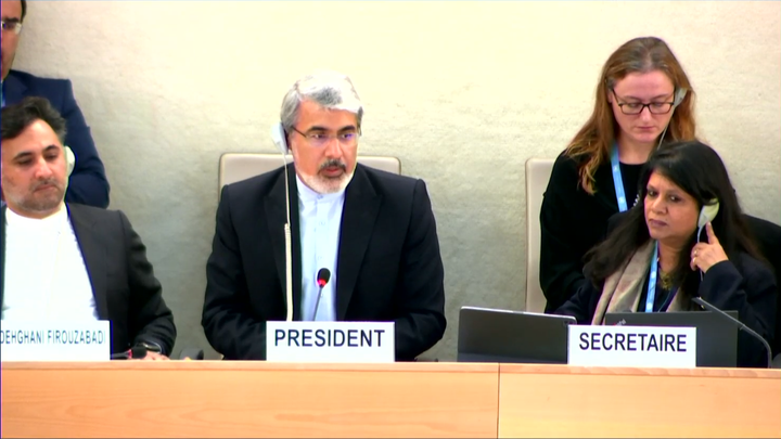 Outrage as Iran regime chairs UN Human Rights Council body