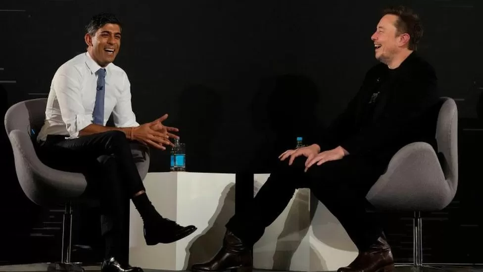 Elon Musk tells Rishi Sunak AI will put an end to work