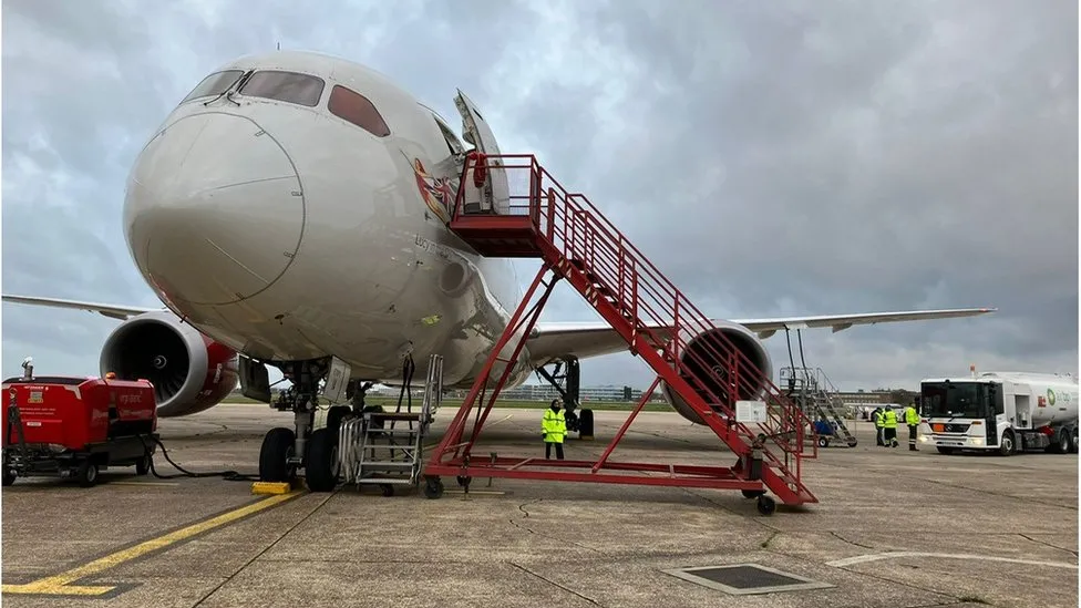 First transatlantic flight using 100% green fuels to take off