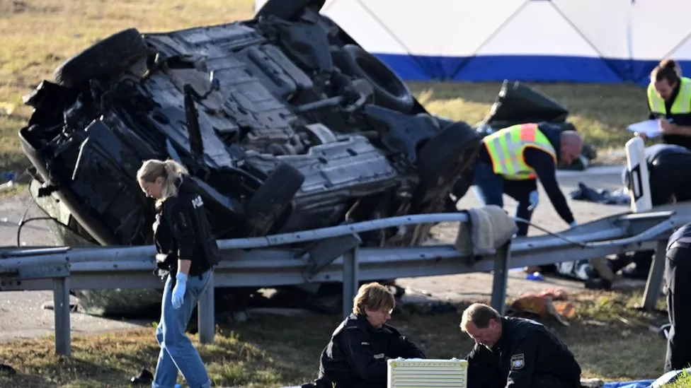 Germany migrants seven dead after vehicle crashes