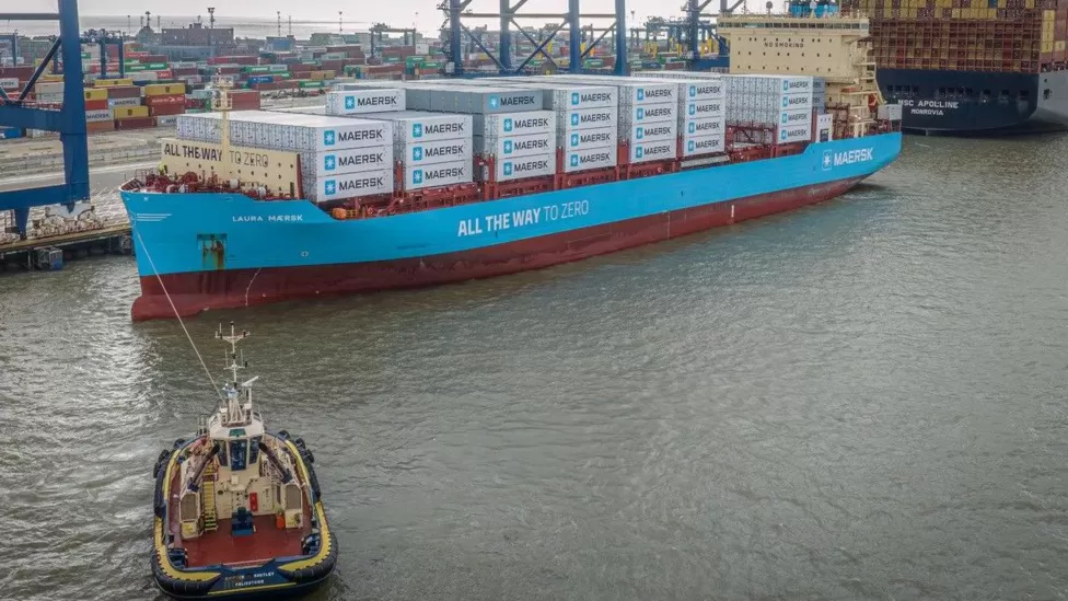 Port hosts world’s first methanol run freight ship