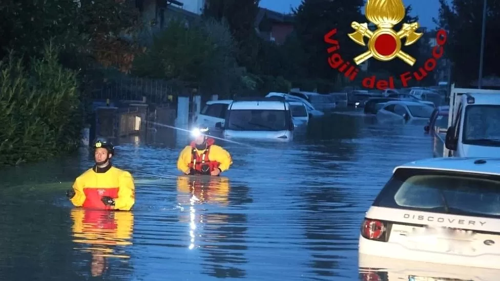Large areas of Tuscany have been hit by flooding