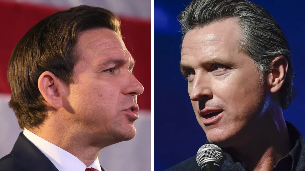 Newsom debate two powerhouse US governors will fight it out.