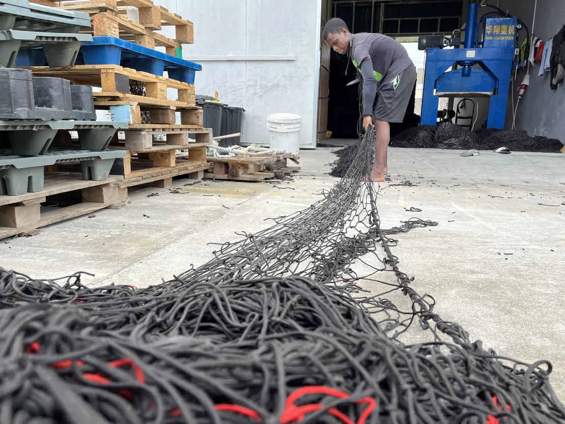 How old fishing nets could be part of the climate crisis solution.