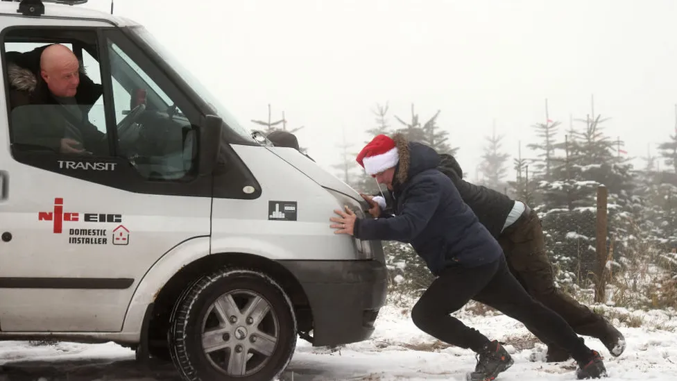 North facing ‘ice rink Monday’ as freeze hits roads.