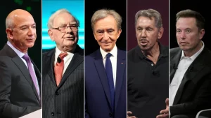 The wealth of the world’s five richest men more than doubled