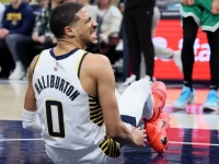 Tyrese Haliburton injured as Indiana Pacers beat Boston Celtics